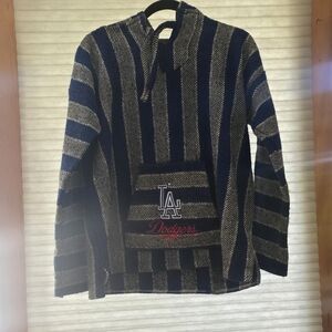Striped Blue and Gray Men's Sweater